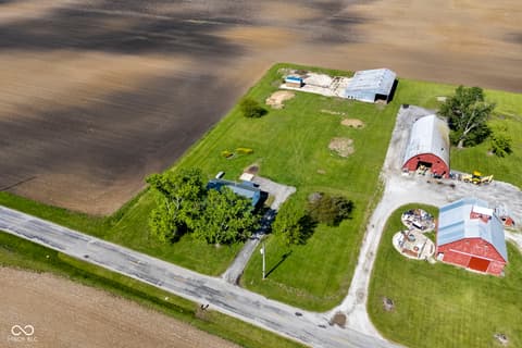 Aerial view at 8391 N 400 W, New Richmond, IN