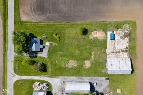 Aerial view at 8391 N 400 W, New Richmond, IN