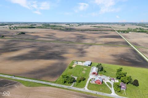 Aerial view at 8391 N 400 W, New Richmond, IN