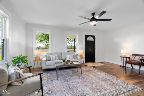 Living room at 8391 N 400 W, New Richmond, IN