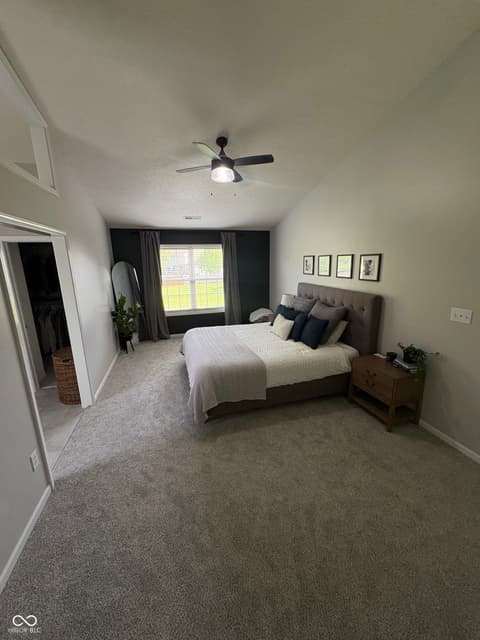 Primary bedroom at 7626 Purple Cress Drive, Avon, IN