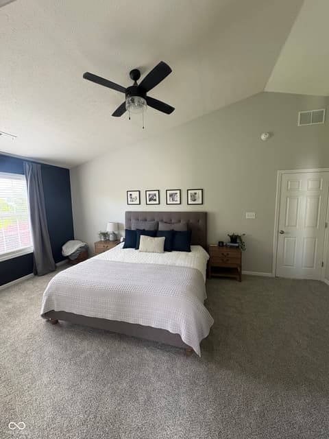 Primary bedroom at 7626 Purple Cress Drive, Avon, IN