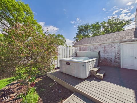 Outdoor living area at 113 Orchard Lane, Anderson, IN