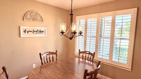 Dining room at 2201 Game Bird Drive, Franklin, IN
