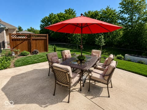 Outdoor living area at 2201 Game Bird Drive, Franklin, IN