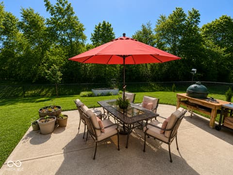 Outdoor living area at 2201 Game Bird Drive, Franklin, IN