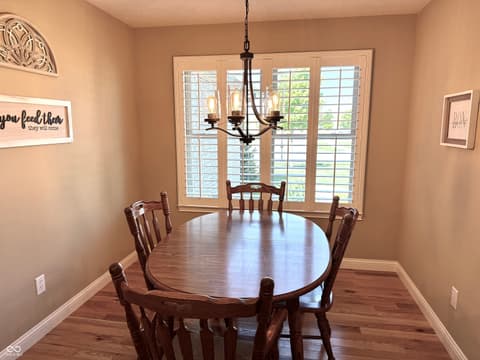 Dining room at 2201 Game Bird Drive, Franklin, IN
