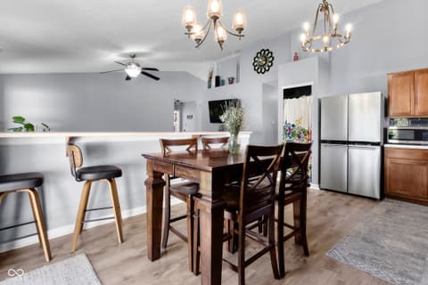 Dining room at 6880 W Denton Drive, McCordsville, IN