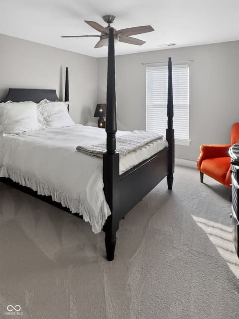 Bedroom at 1069 Forest Glen Drive, Greenfield, IN