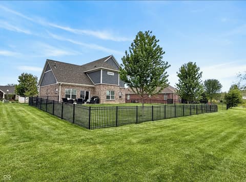 Backyard at 1069 Forest Glen Drive, Greenfield, IN