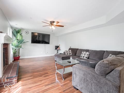 Living room at 7611 Penguin Circle, Indianapolis, IN