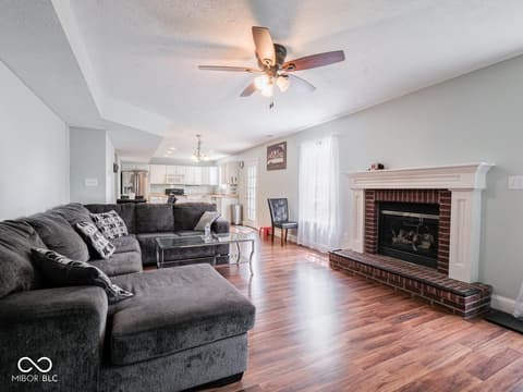 Living room at 7611 Penguin Circle, Indianapolis, IN