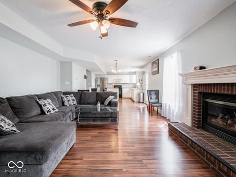 Living room at 7611 Penguin Circle, Indianapolis, IN