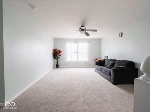 Living room at 7611 Penguin Circle, Indianapolis, IN