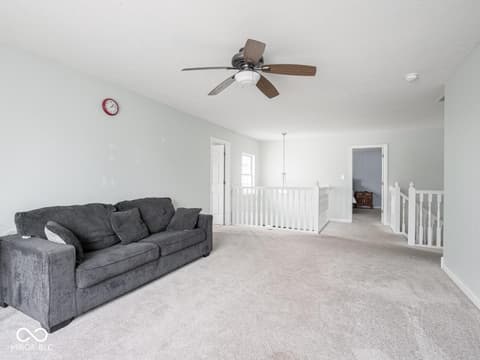 Living room at 7611 Penguin Circle, Indianapolis, IN