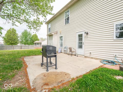 Outdoor living area at 7611 Penguin Circle, Indianapolis, IN