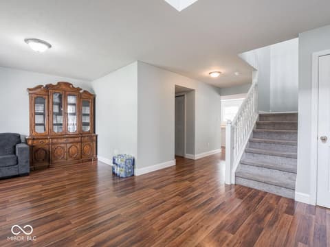 Living room at 7611 Penguin Circle, Indianapolis, IN