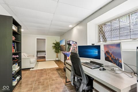 Home office at 772 Brill Lane, Martinsville, IN