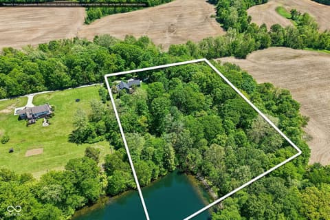 Aerial view at 772 Brill Lane, Martinsville, IN