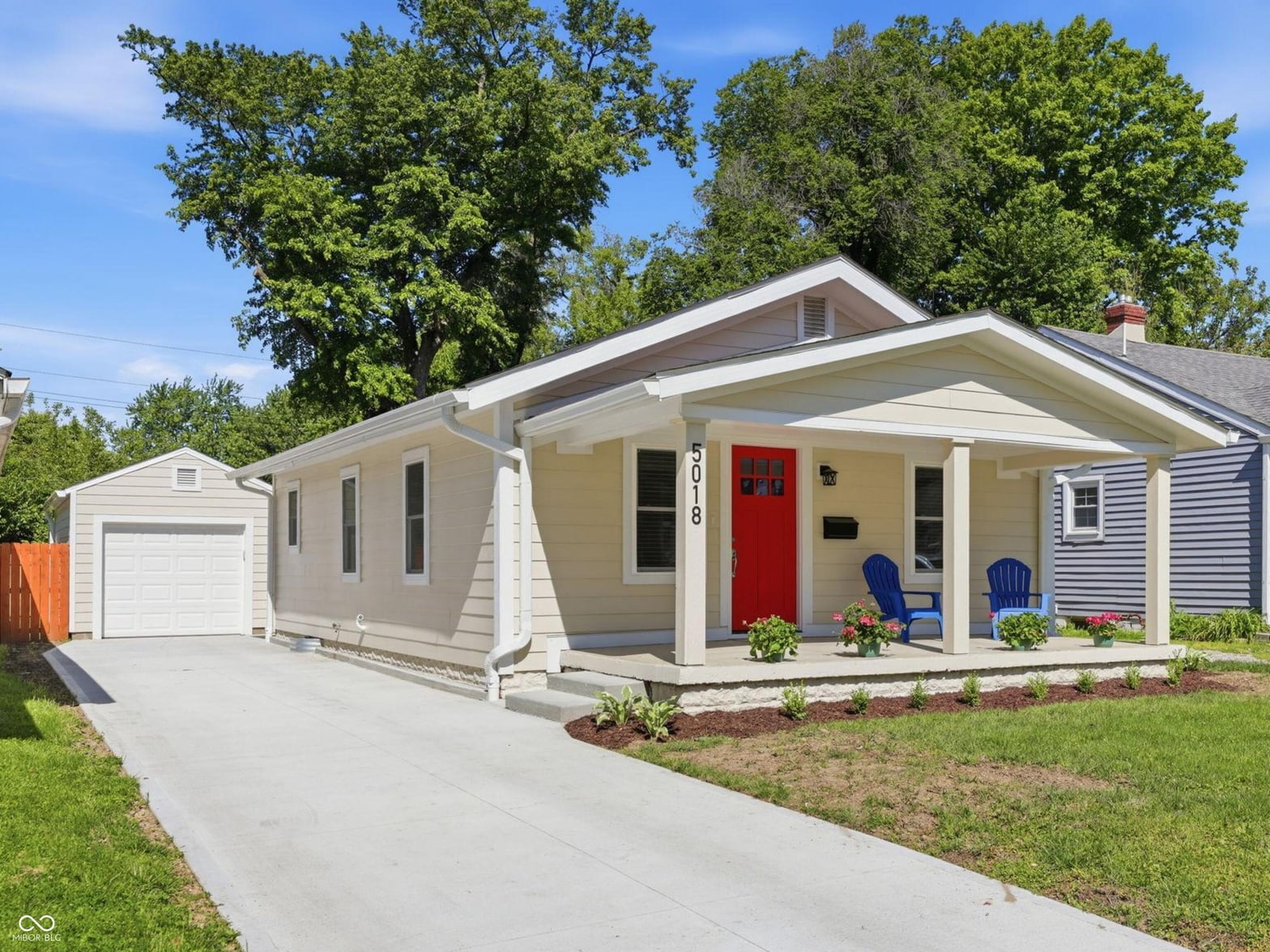 Front exterior at 5018 Primrose Avenue, Indianapolis, IN