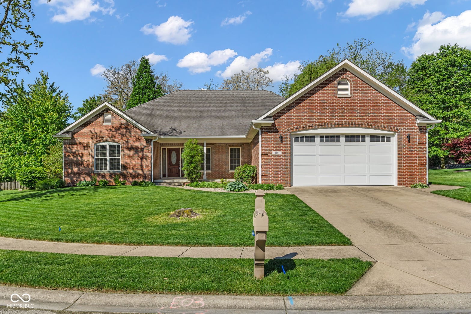 Front exterior at 87 John Court, Danville, IN