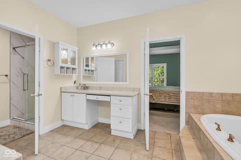 Primary bathroom at 87 John Court, Danville, IN