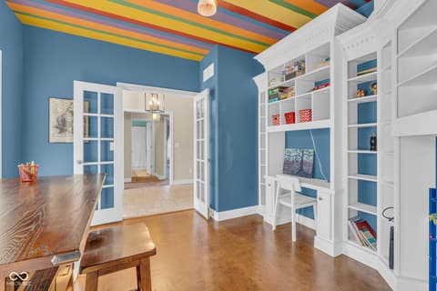 Home office at 87 John Court, Danville, IN