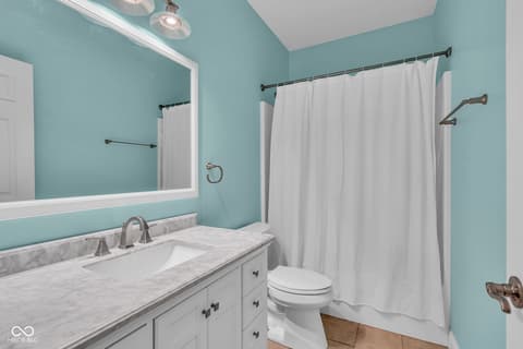 Bathroom at 87 John Court, Danville, IN