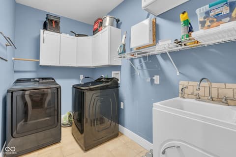 Laundry room at 87 John Court, Danville, IN