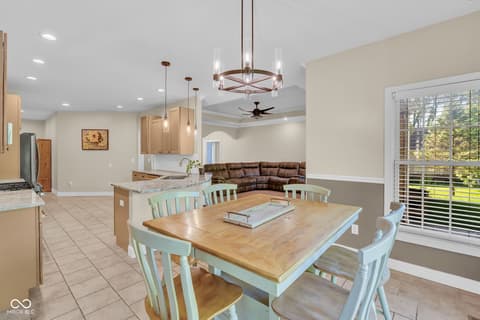 Dining room at 87 John Court, Danville, IN