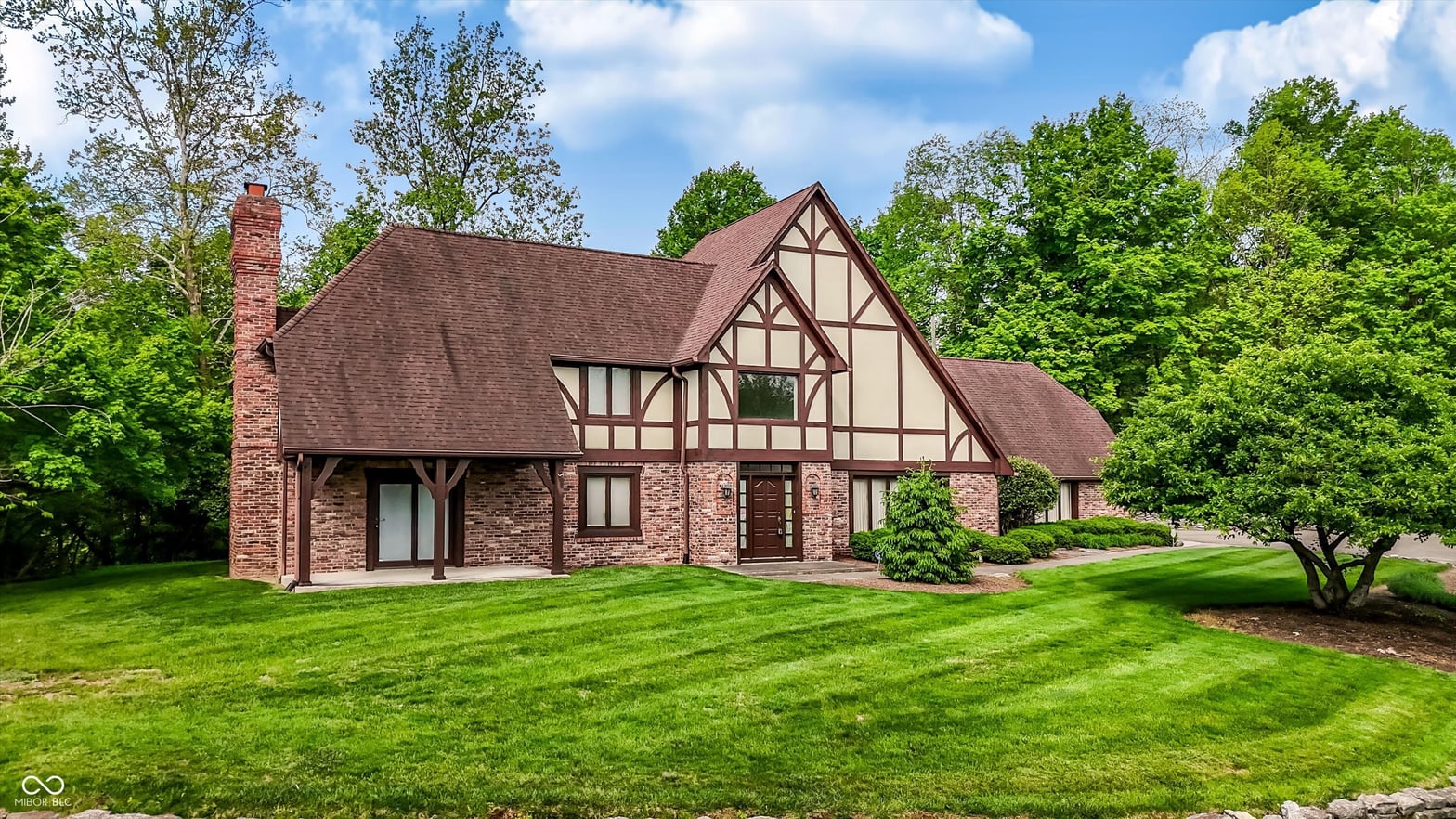 Front exterior at 7922 Mill Pond Lane, Indianapolis, IN