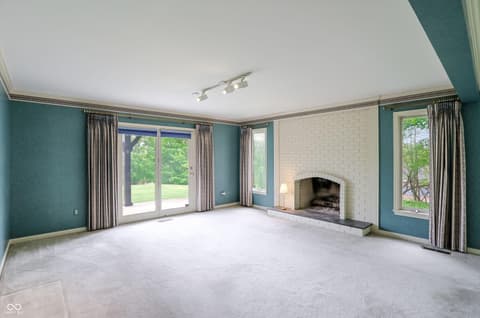 Living room at 7922 Mill Pond Lane, Indianapolis, IN