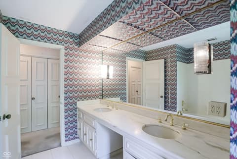 Bathroom at 7922 Mill Pond Lane, Indianapolis, IN