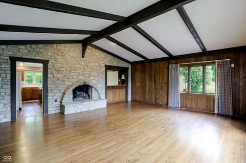 Living room at 7922 Mill Pond Lane, Indianapolis, IN