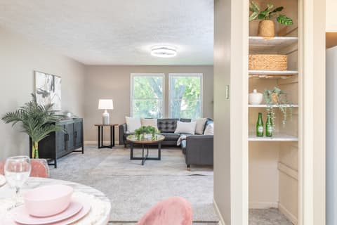 Living room at 7525 Turnberry Court, Indianapolis, IN
