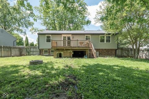 Backyard at 7525 Turnberry Court, Indianapolis, IN