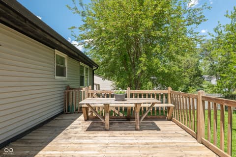 Outdoor living area at 7525 Turnberry Court, Indianapolis, IN