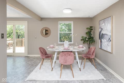 Dining room at 7525 Turnberry Court, Indianapolis, IN