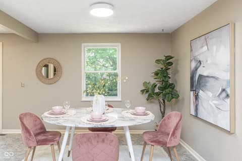 Dining room at 7525 Turnberry Court, Indianapolis, IN