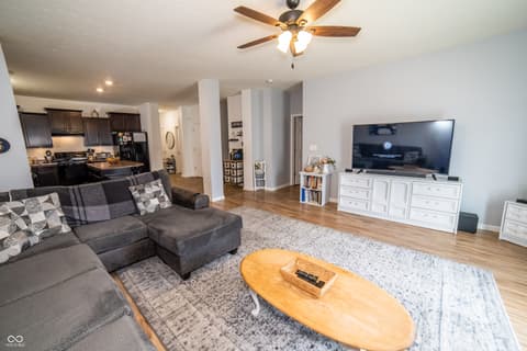 Family room at 7614 Bolero Drive, Camby, IN