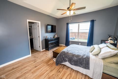 Primary bedroom at 7614 Bolero Drive, Camby, IN