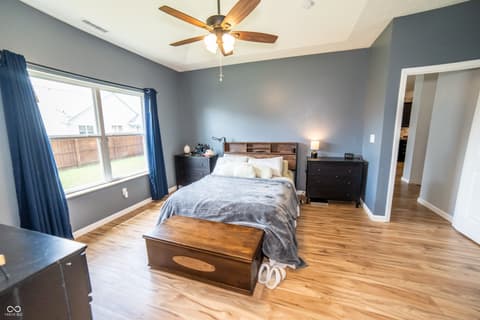 Primary bedroom at 7614 Bolero Drive, Camby, IN