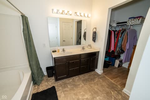 Primary bathroom at 7614 Bolero Drive, Camby, IN