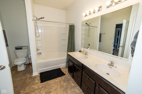 Primary bathroom at 7614 Bolero Drive, Camby, IN