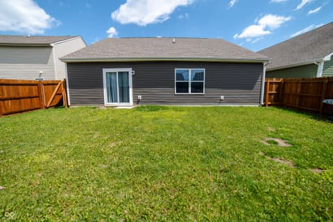 Backyard at 7614 Bolero Drive, Camby, IN