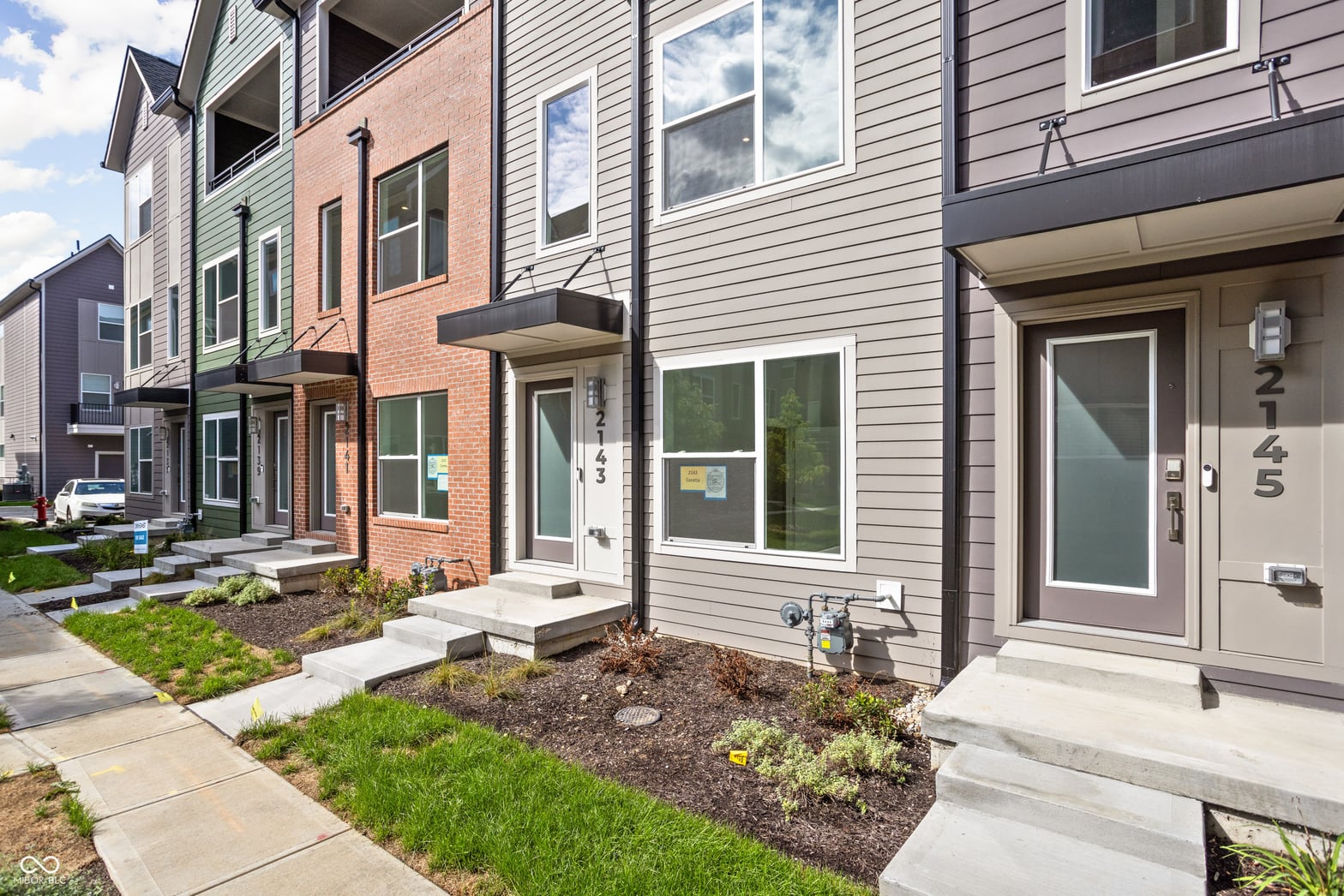 Front exterior at 2143 Coretta Way, Indianapolis, IN