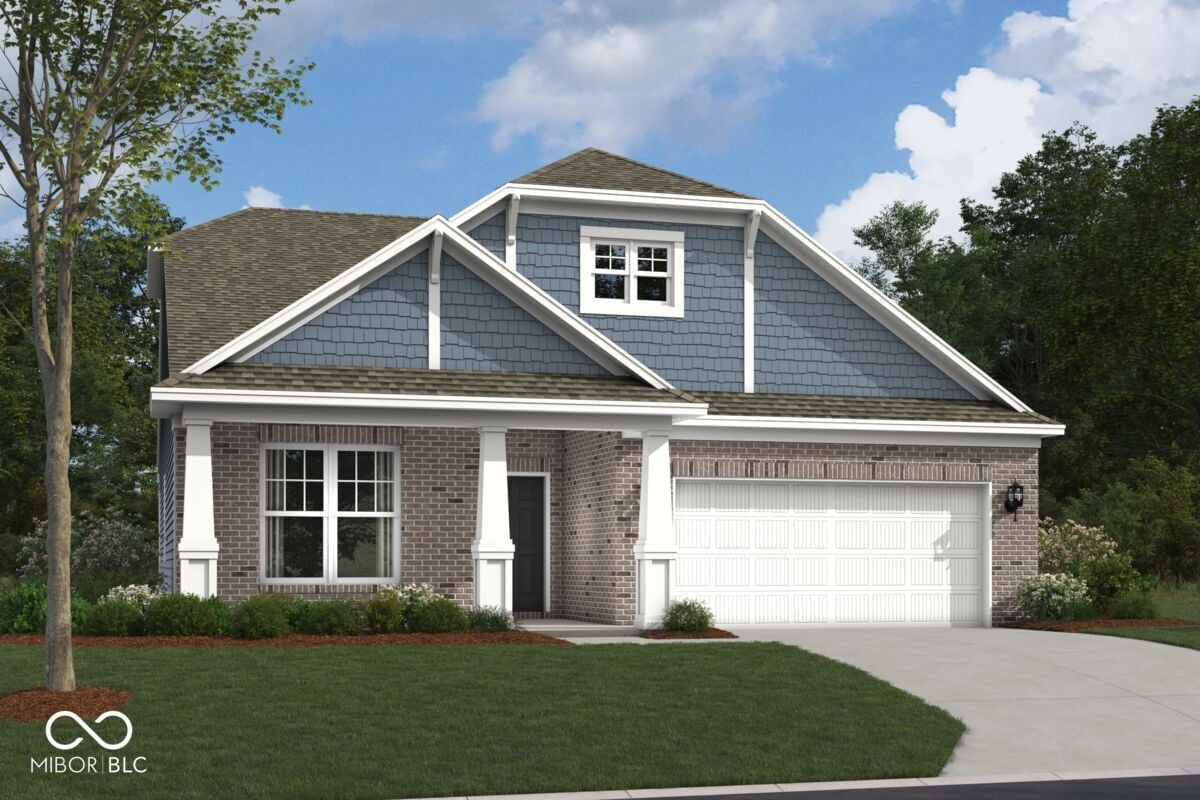 Front exterior at 4134 Helm's Mill Drive, McCordsville, IN