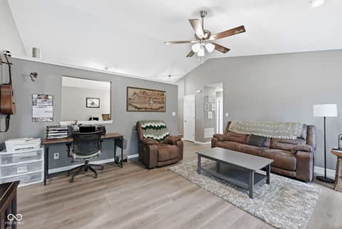 Living room at 906 Moonlight Court, Mooresville, IN