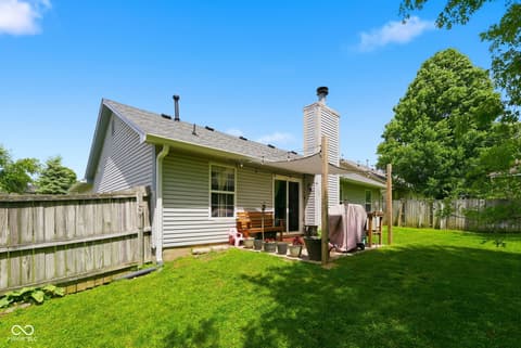 Backyard at 906 Moonlight Court, Mooresville, IN