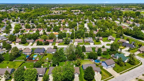 Aerial view at 906 Moonlight Court, Mooresville, IN